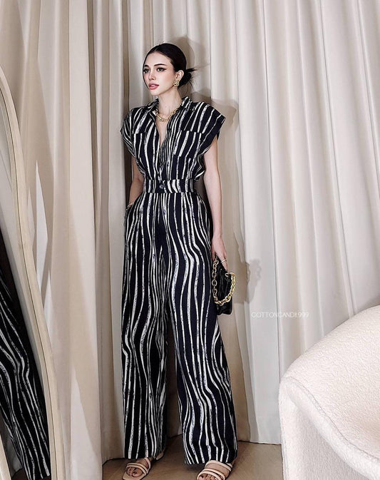 Zebra Patterned 2 Pieces Set